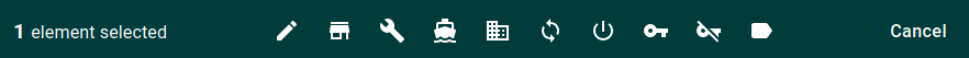 Device Action Toolbar