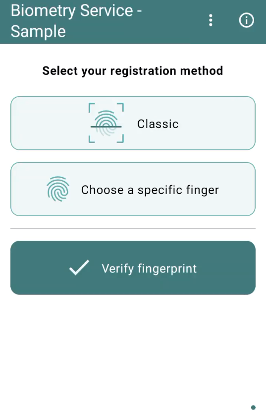 Biometry Service - Example 1