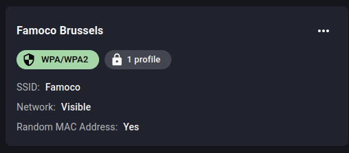 Wi-Fi config profile count